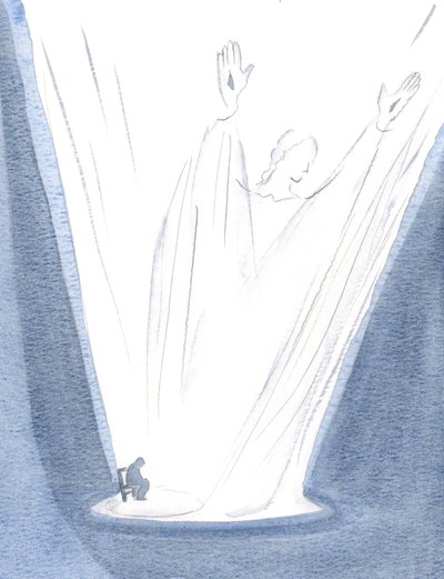 The small prayer rising from me and from Christ is glorious and gigantic by Elizabeth Wang