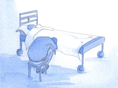 This is what we see in a tender-hearted gaze: sadness, love and grief for another in need, which call from us practical help and gentle consolation by Elizabeth Wang