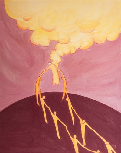 Through His Ascension Christ provides a powerful link between human beings and God because He is both true God and true man by Elizabeth Wang