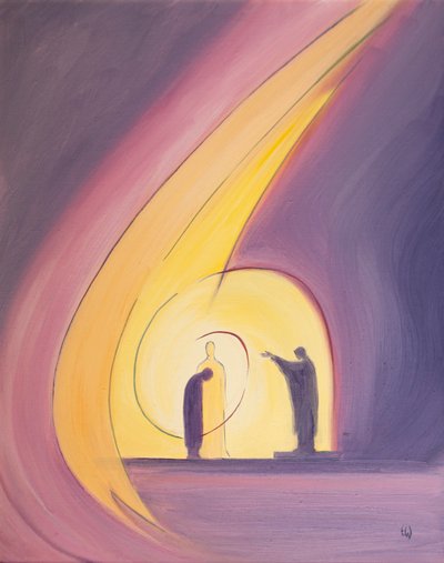 Through the blessing at the end of Mass we are enfolded in the life of the Holy Trinity by Elizabeth Wang