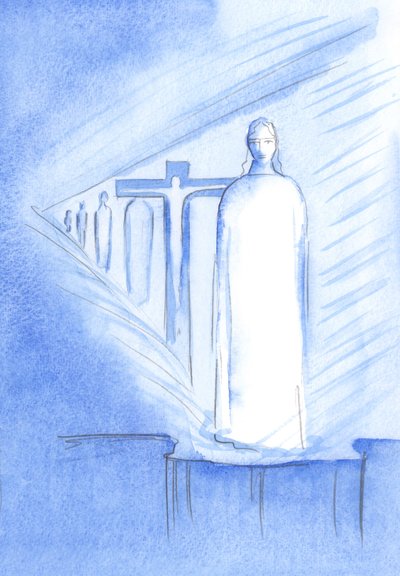 We can meet Christ in the Blessed Sacrament on the altar; in His Person and His Presence, we can touch every stage of Christ