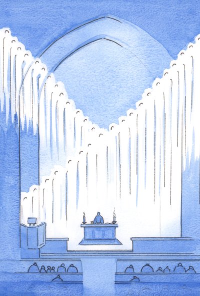 We do well to greet the Holy Angels who, on guard, praying, fill the Holy place which is our sanctuary by Elizabeth Wang