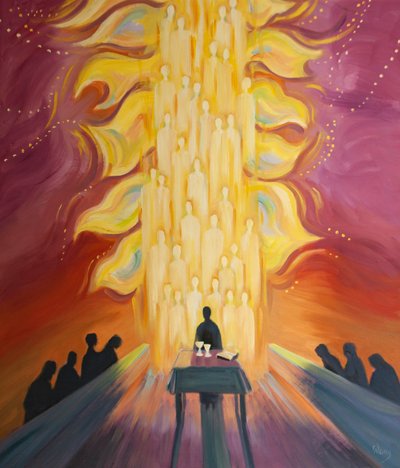 We Join the Angels at Mass, Who Echo Our Worship, as if Waving Bright Banners of Gladness, as We Celebrate Christ