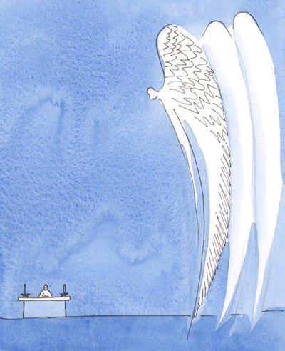 We really do pray with the Holy Angels, They are present in the church, adoring God as we pray 