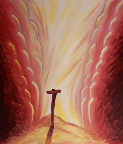 When Christ died for us, to take away our sins, the angels hid their faces in horror by Elizabeth Wang