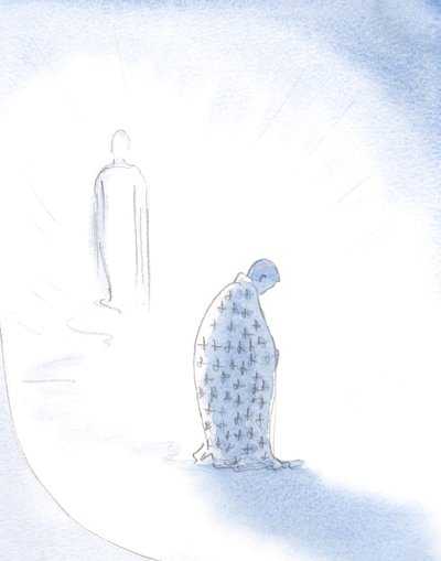 When a soul gives up its personal ambitions, for the love of Christ, Christ gives to it the robe it will wear as it walks towards the Father. by Elizabeth Wang