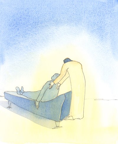 When we are ill, and Christ comes to us in Holy Communion, it