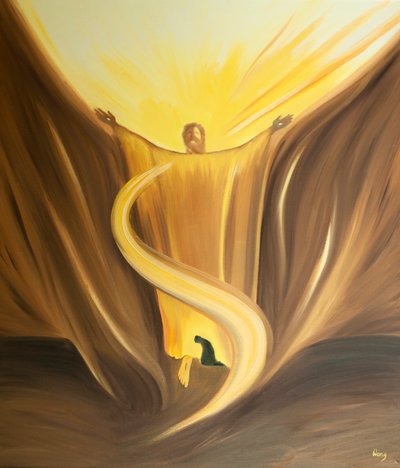 When we meet Christ in the Blessed Sacrament we are confident that His prayer for us reaches Heaven by Elizabeth Wang
