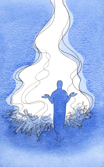 When we pray with Christ a great flame of praise and intercession rises to the Father, 2002 by Elizabeth Wang
