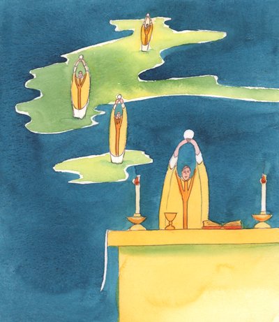 Wherever a Catholic Priest Offers the Holy Sacrifice of the Mass, There Is Jesus Christ, Present with His People by Elizabeth Wang