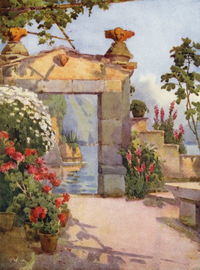 A Doorway at Varenna, Lake Como by Ella Du Cane