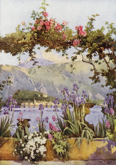 A Garden at Cadenabbia, Lake Como by Ella Du Cane