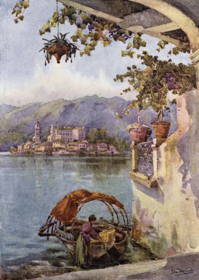 An Archway at Orta by Ella Du Cane