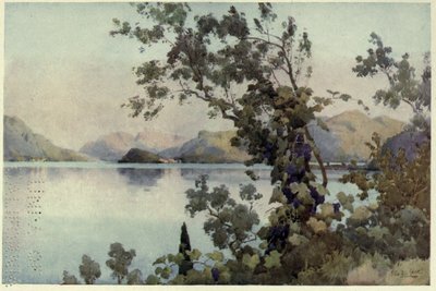 Evening, Lago di Como, Illustration from 
