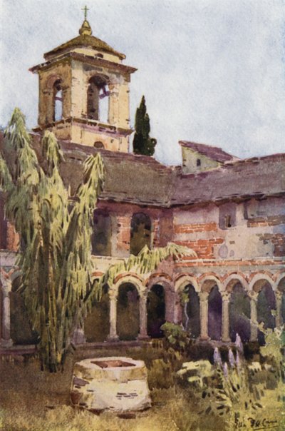 The Cloister of Piona, Lake Como by Ella Du Cane