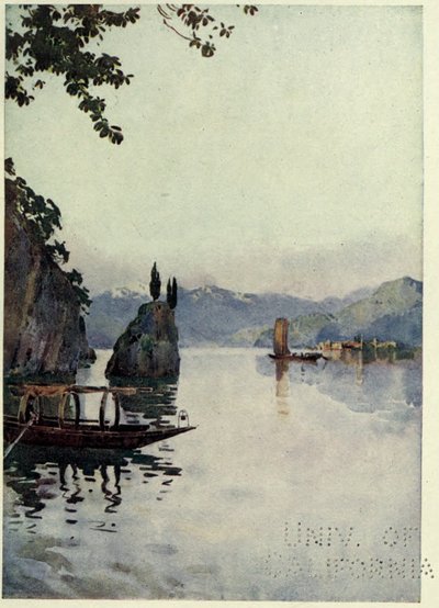 Il Punto di Bellagio, Lago di Como, Illustration from 