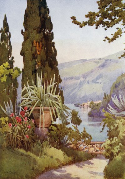 In the Garden of the Villa Arconati, Lake Como by Ella Du Cane