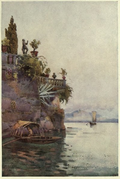 In the Shadow of the Terrace, Lago di Como, Illustration from 