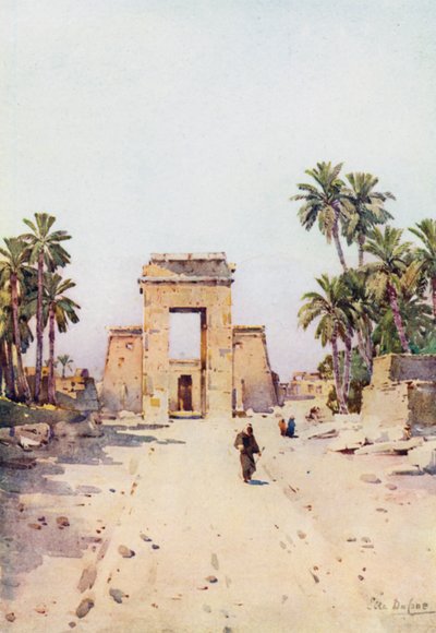 The Gateway of Euergetes, Karnak by Ella Du Cane