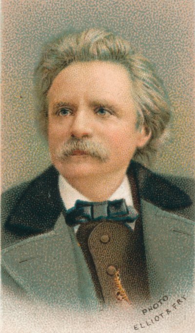Edvard Hagerup Grieg 1843-1907, Norwegian composer and pianist, 1911 by Elliott and Fry