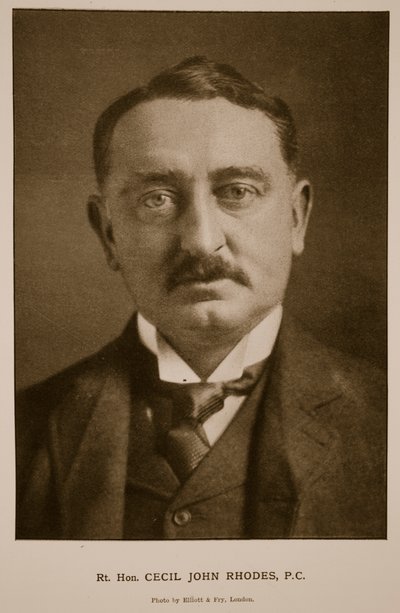 Rt Hon Cecil Rhodes, P.C. by Elliott und Fry Studio