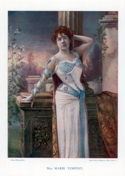 Dame Marie Tempest, English singer and actress, 1901 by Ellis and Walery