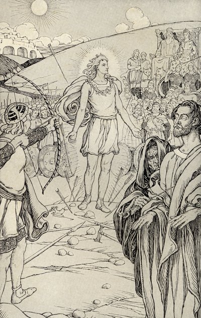 Each Arrow Overshot His Head, illustration from 