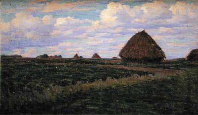 Haystacks in a Green Field by Elmer Boyd Smith