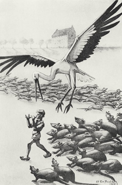 Nils, the Rats and the Goose, illustration from 
