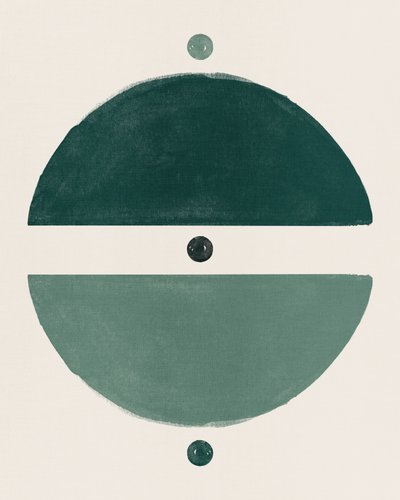 Abstract Green Balance by Ema Paraschiv