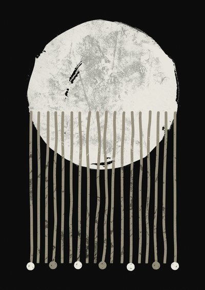 Abstract Moonfall by Ema Paraschiv