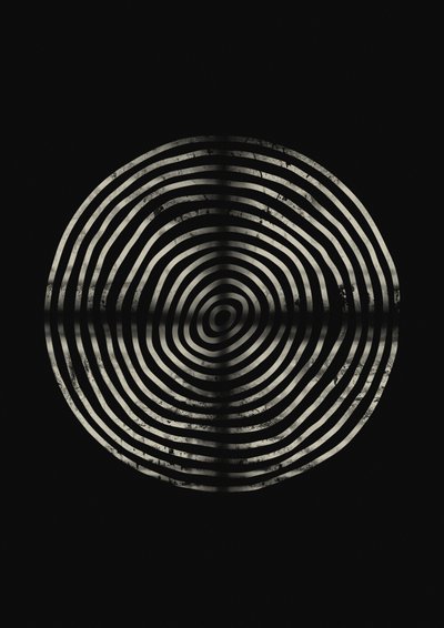 Dark Concentric Rings by Ema Paraschiv