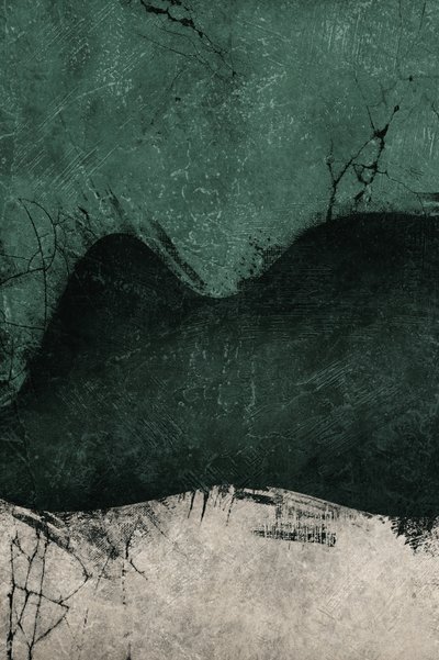 Moody Green Textured Landscape by Ema Paraschiv