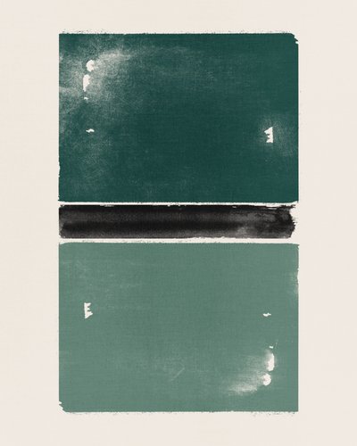 Muted Green Abstract by Ema Paraschiv
