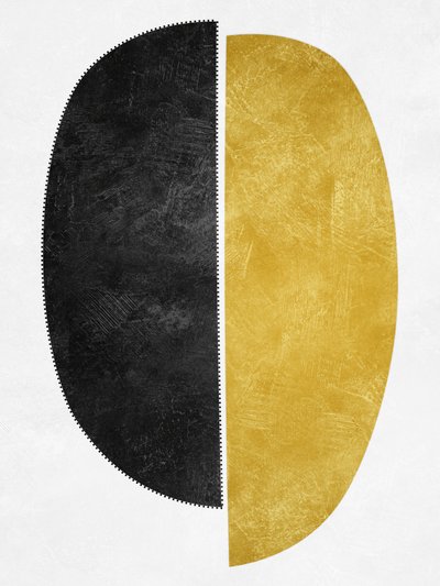 Serrated Gold Black Form by Ema Paraschiv