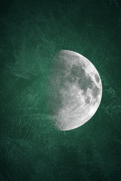 Textured Cosmic Moon by Ema Paraschiv