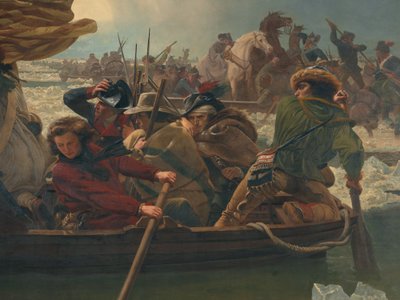 Washington Crossing the Delaware River, 25th December 1776 by Emanuel Gottlieb Leutze