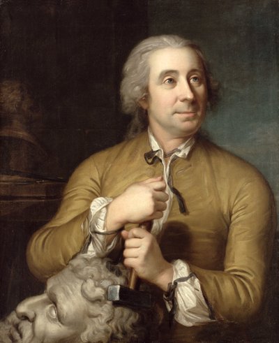The Sculptor Johann August Nahl the Elder by Emanuel Handmann