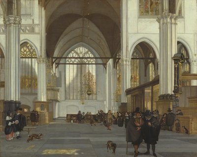 Interior of the Oude Kerk, Amsterdam, 1659 by Emanuel de Witte