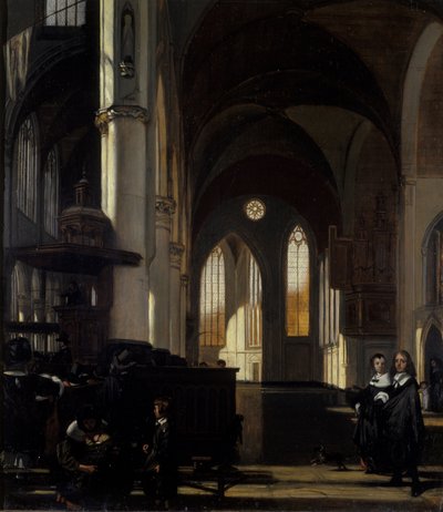 The Interior of a Gothic Church by Emanuel de Witte