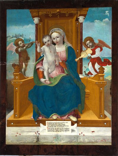 Madonna and Child with Angels by Emanuele Macario