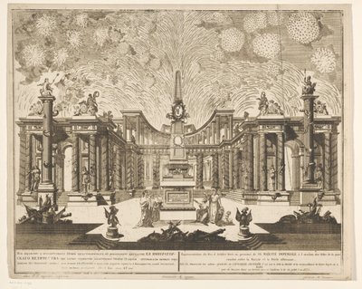 Fireworks in Moscow Celebrating the End of the Russo-Turkish War, 1775 (Act III) by Emel