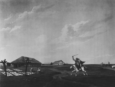 Estancia (farm) on the River San Pedro, engraved by Maile and Sutherland by Emeric Essex Vidal
