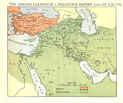 The Abbasid Caliphate vs. Byzantine Empire, circa 786 A.D. by Emery Walker Ltd