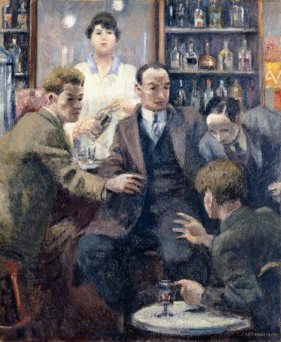 Discussion in a Bar by Emil Cardinaux