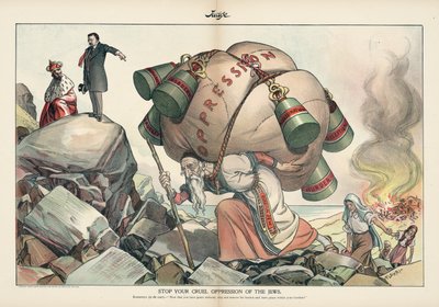 Stop Your Cruel Oppression of the Jews, Judge magazine of September 1905 by Emil Flohri