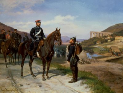 Meeting with Prince Friedrich Karl of Prussia by Emil Hünten