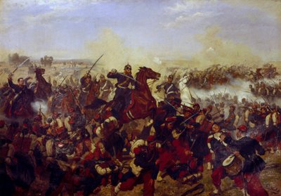The Battle of Mars de la Tour on the 16th August 1870 by Emil Huenten