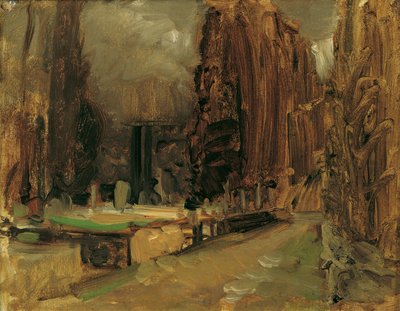 The Cemetery at Gravosa near Ragusa (Study for Pax) by Emil Jakob Schindler