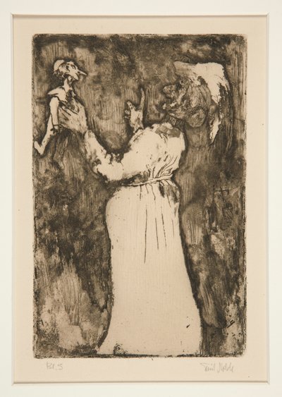 The Little Puppet, plate 7 from Fantasy by Emil Nolde